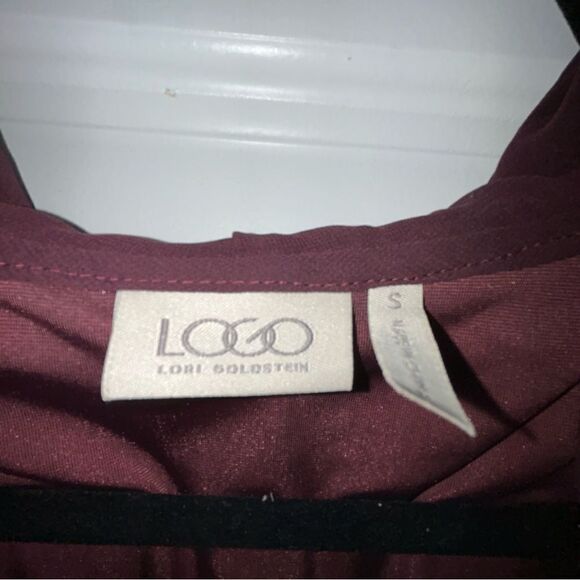 LOGO Lori Goldstein Crush Velour Sleeveless Hood Open Front Cascade Vest - Picture 4 of 6